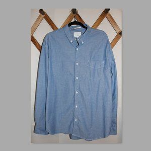 Lucky Brand Men's XXL Saturday Stretch Class Fit Button Down Chambray Shirt